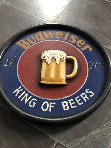 Budweiser wooden sign - budweiser, 3d