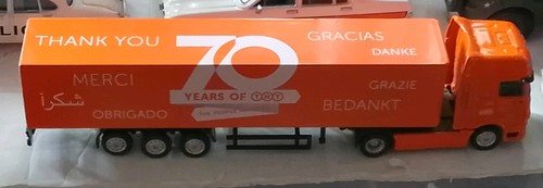 Tnt model lorry for 70th - model,
