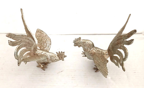 Pair silver plated - pair,