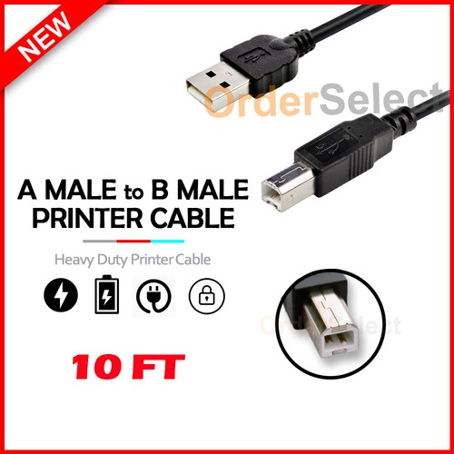 10ft usb printer cable - 2.0,