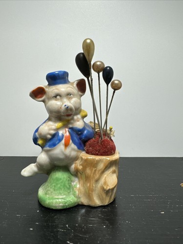 Vintage small ceramic pig - small,