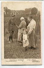 WWI Daily Mail postcard King