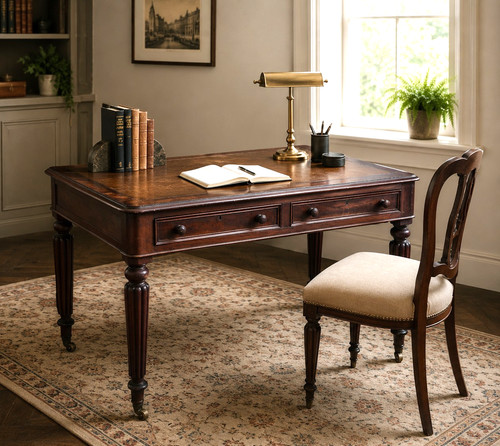 Victorian mahogany writing - victorian,