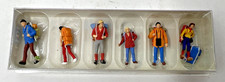 Preiser 10113 HO/OO Gauge Young Travellers (6) Exclusive Figure Set-NO LID