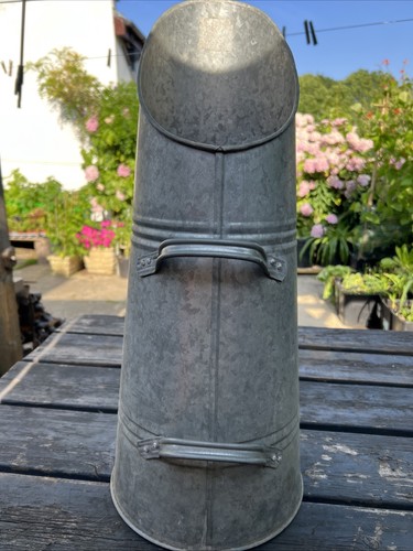 Vintage galvanized metal - vintage, coal
