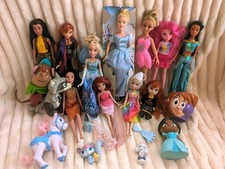 Disney Doll Bundle With Figures,Soft Toy Cup Etc