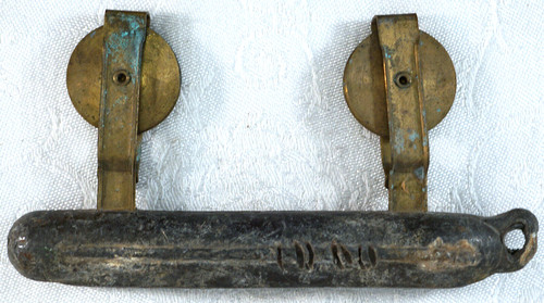 Antique lead brass trolley - antique,