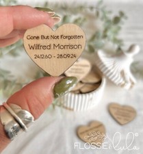 PERSONALISED HEART TOKENS IN