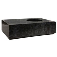 Black Stone Tile Planter