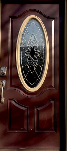 Single fiberglass door - fiberglass, 36”