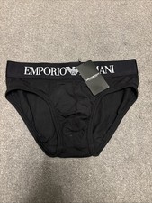 Mens Emporio Armani Black Breifs Size Small