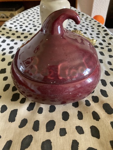 Vintage ceramic beetroot pot - vintage,