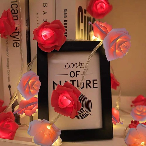 Rose flower led fairy - rose,