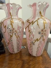 Pair Antique Harrach Victorian