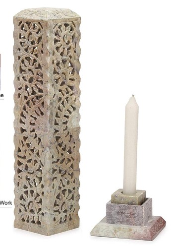 Handcarved soapstone incense - soapstone,