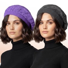 100% Cotton Crochet Beret for