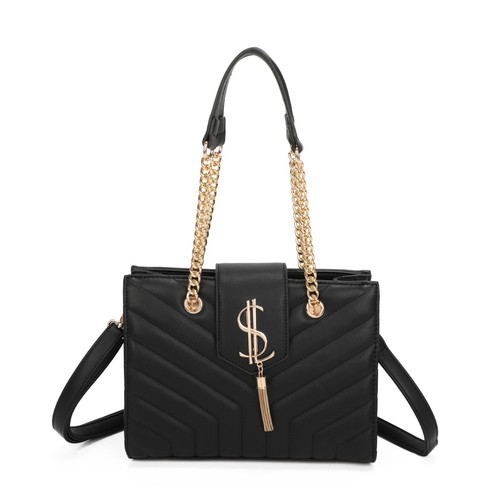 Women quilted shoulder bag - women's,