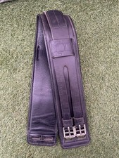 Sabre Black Short English Leather Dressage Girth 31 Inch