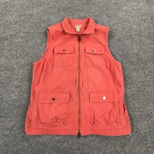 Duluth Trading Vest Womens Medium Utility Outdoor Field Travel Multi Pocket Zip