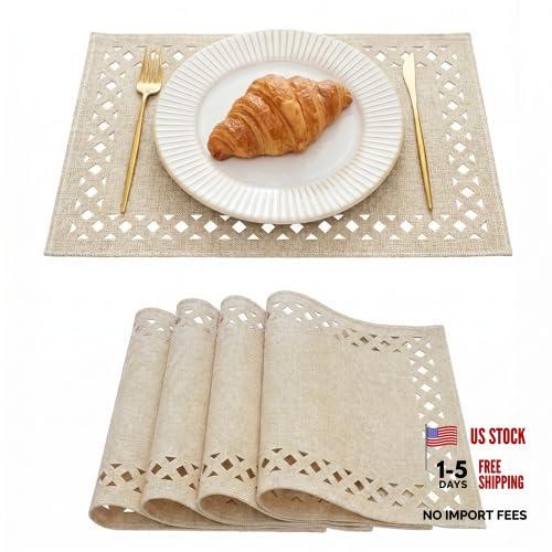 Farmhouse placemats set 4 - set,