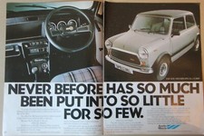 Original magazine advert AUSTIN MORRIS MINI 1100 SPECIAL frame-ready wall-art 