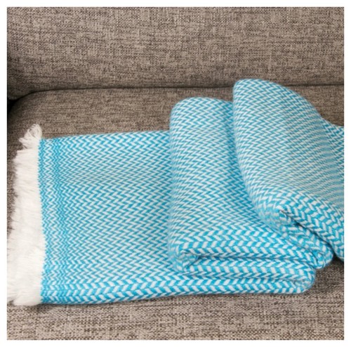 Thick handwoven cashmere throw - cashmere,