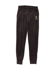 JUICY COUTURE Girls Graphic Tracksuit Trousers Joggers 12-13 Years  Black AJ05