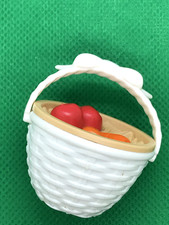 Vintage Barbie Doll Nibbles Horse Food Basket 1990's with apples +carrots spares