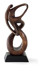 Wooden Dancers ornament handmade wooden sculpture 12" . Ballroom Latin dance