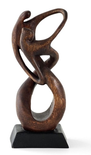Wooden dancers ornament - wooden,
