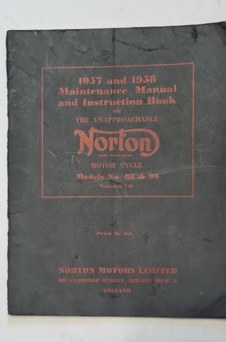 Norton motor cycle models - motor, 88