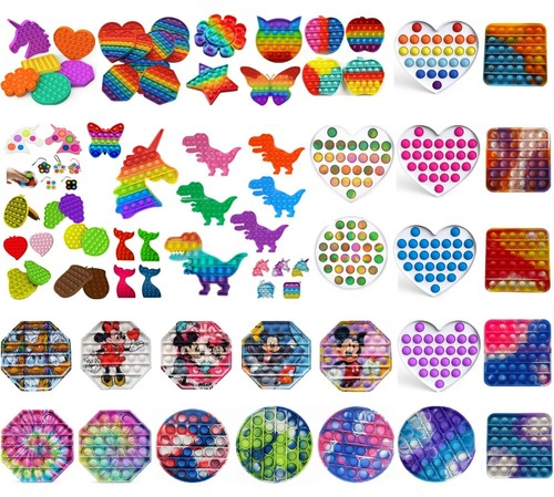 Push pop for bubble fidget - push,