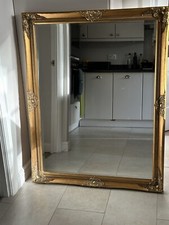 Gilt / Gold Ornate Full Length Mirror 115cm x 90cm - excellent condition 