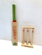 Lords Cricket MINI Cricket Souvenir Novelty Set / Decorative Set ( NO BALL )