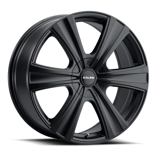 One inch black alloy wheel - one,