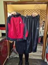 Jordan Boys Tracksuit Size 8-10 Years Small Red Black