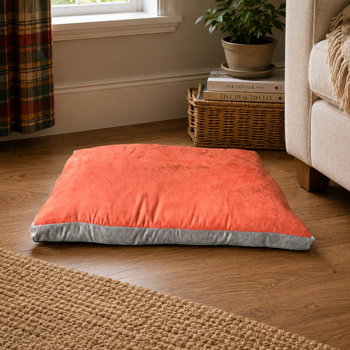 Luxury jumbo suede dog bed - luxury,