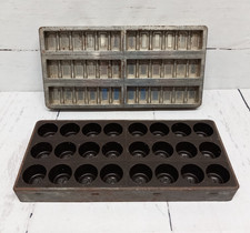 Marco Belgian chocolate molds Vintage Heavy Metal Trays x2
