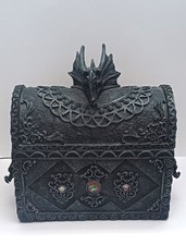 Gothic Black Resin Dragon