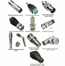 CCTV BNC Coax Crimp Video RCA