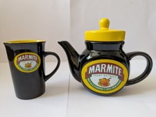 Marmite Yeast Extract Ceramic Teapot and Mug Collectable New