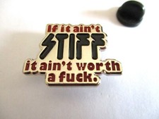 STIFF RECORDS PUNK METAL BADGE