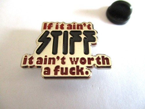 Stiff records punk metal badge - punk,