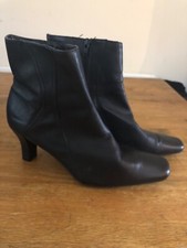 TLC By BHS Black Leather Boots Size 7