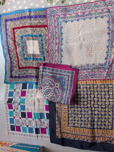 Five vintage silk - five,
