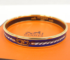 Hermes Enamel Bangle Bracelet