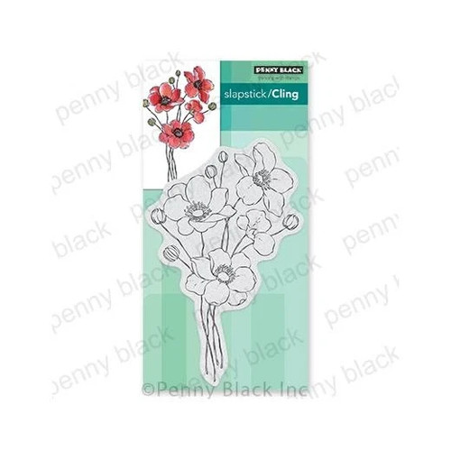 Penny black cling - black, rubber