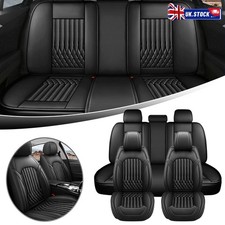Black Full Set Car Seat Covers Protector PU Leather Covers For Ford Mondeo UK
