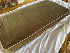 Olive Velvet Daybed Cushion /