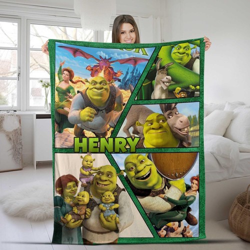 Personalized shrek blanket - personalized,